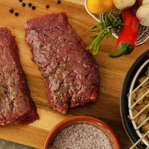Rundersteak, gemarineerd