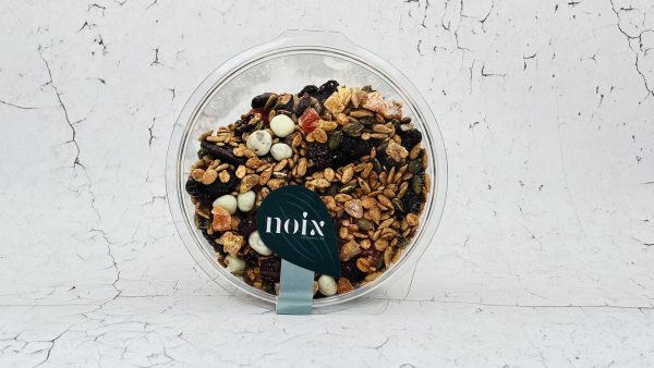 Granola honing, rood fruit & kaneel