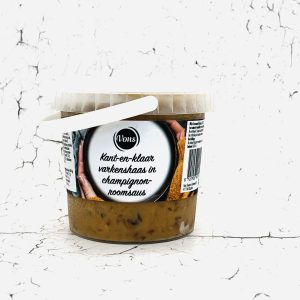 Varkenshaas in champignonroomsaus kant en klaar, 600ml